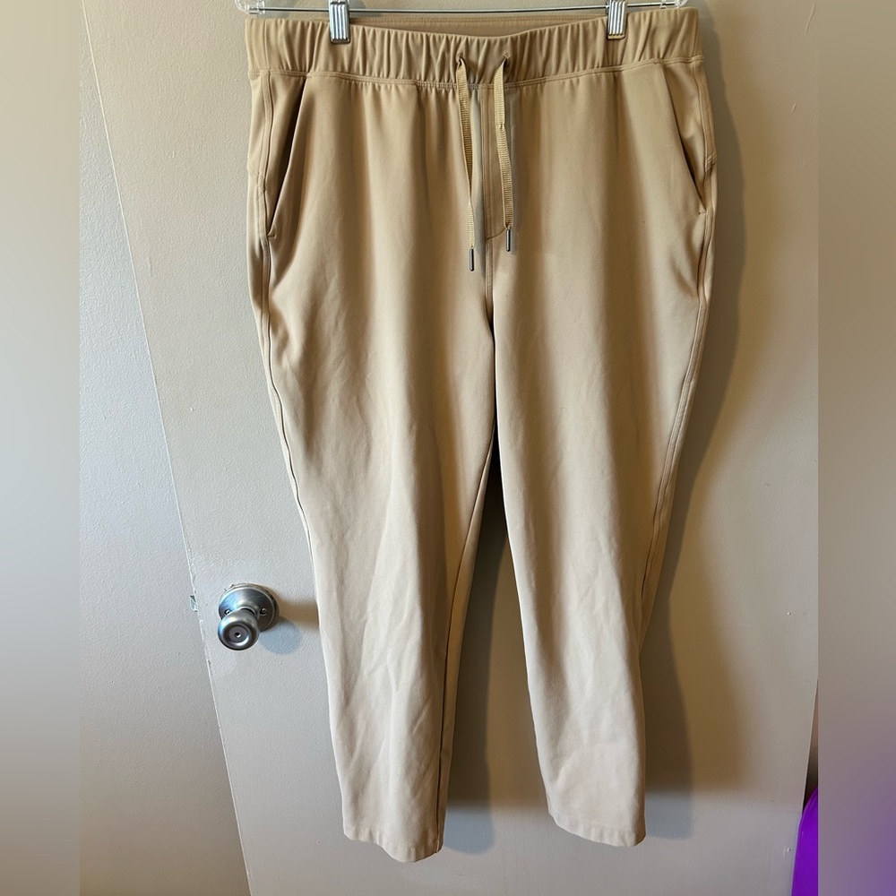 Old Navy Beige/Tan Drawstring Slim Pants